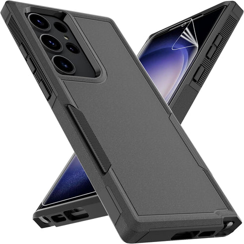 for Samsung Galaxy S23 Ultra Case: Dual Layer Protective Heavy Duty Cell Phone Cover Shockproof Rugged with Screen Protector - Military Protection...