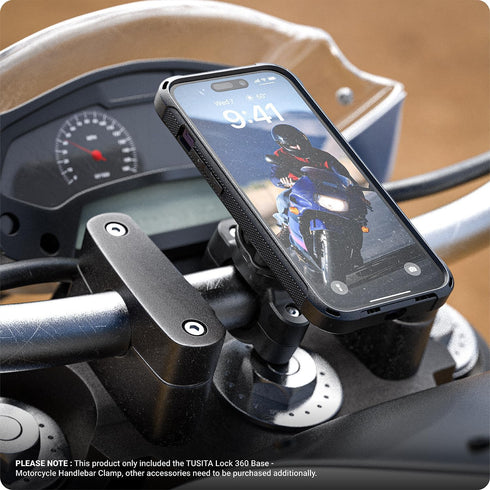 TUSITA Lock 360 Base - Motorcycle Handlebar Clamp...