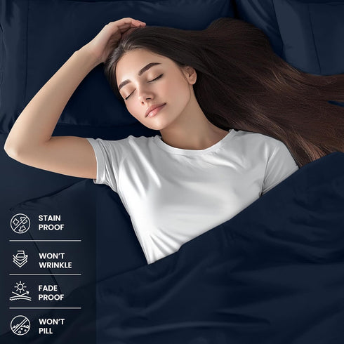 Utopia Bedding Twin XL Sheet Set – 3 Piece Bed Sheets for Twin XL Size Bed, Soft and Breathable Microfiber, Includes 1 Fitted Sheet, 1 Flat Sheet ...