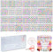 1450 Pieces Letter Beads kit, Acrylic 4x7mm Round Alphabet Beads for Bracelets Making, Letter Beads A-Z Heart Pattern Beads and Number Beads for B...