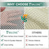 BALEINE Non Slip Rug Pad Rug Gripper for Hardwood Floors, Extra Thick Non Slip Mat Under Carpet (2'x3')...
