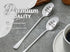 INNObeta Engagement Gifts for Couples, 2 Pcs Engraved Ice Cream Spoons, Stainless Steel Coffee Spoon, Fiance Fiancee Gifts for Future Mr & Mrs, Yu...