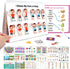 Preschool Montessori Toys Busy Book, 18 Themes Toddler Educational Learning Activities Book, Autism Sensory Toys with ABC Numbers Colors Shapes fo...