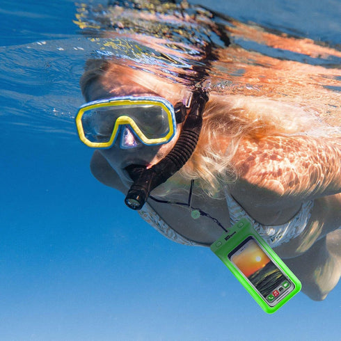 Waterproof Phone Case and Lanyard - Excellent Waterproof Protection - Floats in The Water Green...
