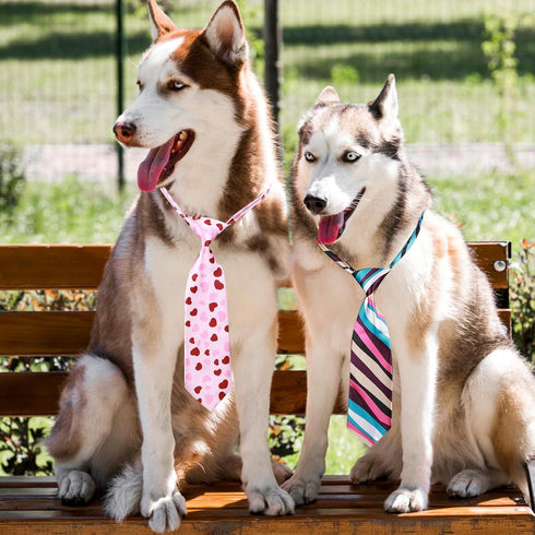 Segarty 30 PCS Dog Neckties, Adjustable Dog Ties Dog Neck Ties and Bows for Medium Large Dog Festival Formal Bulk Pet Bowties Collar Grooming Dogs...