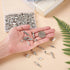 KISSITTY 150pcs/box 15 Style Antique Silver Tibetan Spacer Tube Beads Alloy Metal Charms for Bracelet Necklace Jewelry Making...