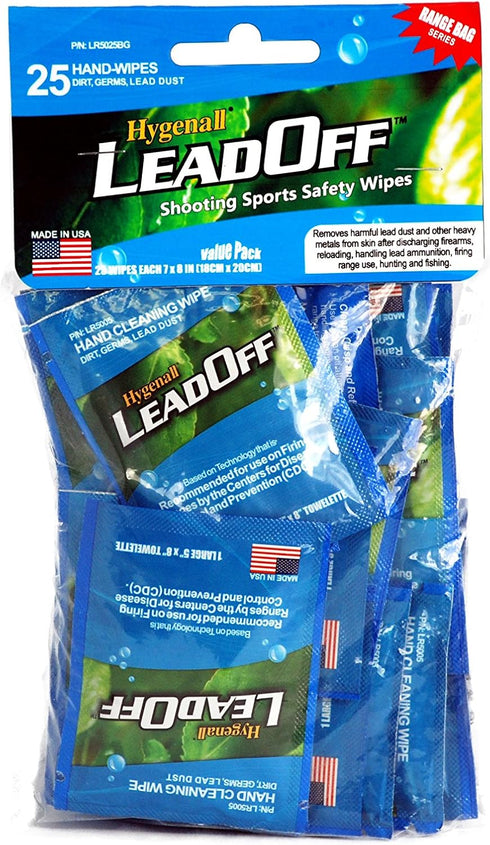 LeadOff 25 Pack Individually Wrapped Non Rinse Wipes...