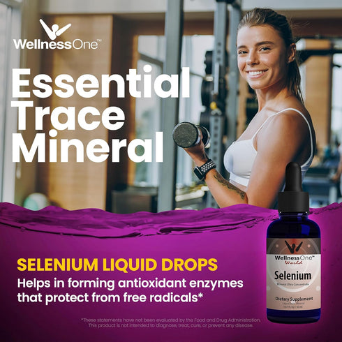 Liquid Selenium Supplement - Ionized Selenium Liquid Drops 70 mcg - Antioxidant, Cardiovascular and Immune Support - USA Tested, Vegan, Non-GMO, G...