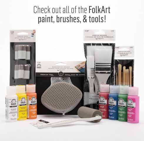FolkArt Plaid Nylon Brush Set, 50559 Brown (3-Piece)...