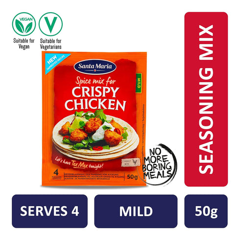 Santa Maria Crispy Chicken Seasoning Spice Mix - Poultry Seasoning for Chicken, Turkey - Crispy Seasoning for Fish, Taco Snacks - 1.76 Oz...