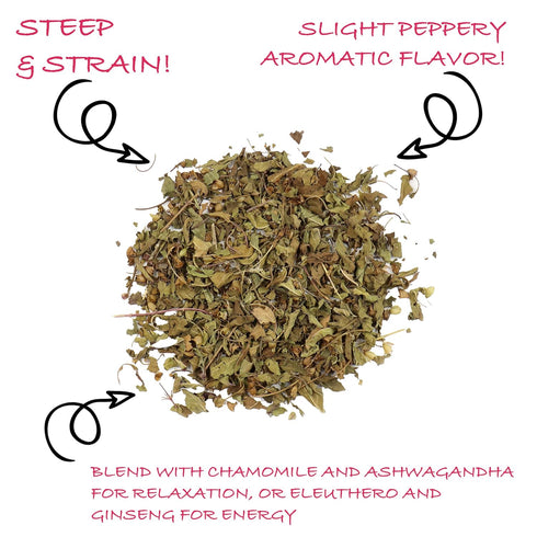 Worldwide Botanicals Organic Holy Basil Tea, 8oz - Tulsi Krishna - Loose Leaf Premium Herbal Tea, 100% Pure Tulsi Holy Basil, Fair Trade, Adaptoge...