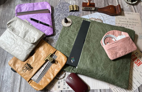 Vintage/Retro Style Tyvek Paper Tablet Sleeve Case, Bag for iPad, iPad Pro, iPad Mini, Surface, Galaxy Tab, Kindle, 12inch Laptop Sleeve Case, Wat...