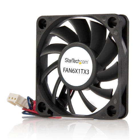 StarTech.com 60x10mm Replacement Ball Bearing Computer Case Fan w/ TX3 Connector - 3 pin case Fan - TX3 Fan - 60mm Fan (FAN6X1TX3), Black...