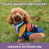 Rocky Thermal Jacket Clothes Fleece Lined Sweater for Dogs, Puppies, Warm Coat Bodysuit Onesie One Piece Vest Pet Jammies with Leg Warmers for Sma...