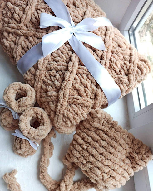 4 skn/Ball Alize Puffy Baby Big Loop Blanket Yarn 100% Micropolyester Soft Yarn 400gr 39.3 yds (321- Coffee Mocha)......