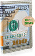 $100 Trifold Wallet - US Dollar Bill Wallet for Men - Money Wallet for Women - Leather Wallet with Card Slot and ID Window - Billfold Wallet for T...