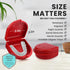 FRESH KNIGHT Retainer Case (2 Pack). Retainer Case with Vent Holes. Perfect for Denture, Mouth Guard, Aligners. (True Red)...