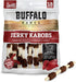 Rawhide Dog Treats | Healthy, Grass-Fed Buffalo Jerky Raw Hide Chews | Hickory Smoked Flavor | Jerky Kabob, 18 Count...