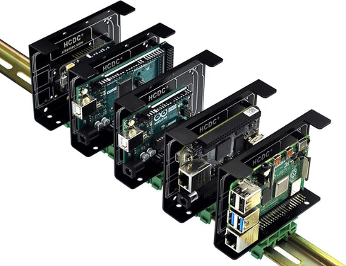 DIN Rail Mount Bracket for Raspberry Pi A+ B+ 2B 3B 3B+ 4B Zero Arduino Uno Mega Mkr BeagleBone...