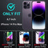 for iphone 14 Pro Max Case, Military Grade 3 in 1 Heavy Duty Shockproof/Drop Proof/Dust Proof Case with 2Pcs Tempered Glass Screen Protector (Aqua...