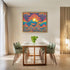 Posterizer 1 pcs- psychedelic funky hippie colorful landscap 6-Abstract & Modern Art-Fantasy & Fiction Art- Living Room Bedroom Decor- unframed wa...