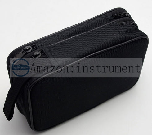 TH19 Double Layered Padded Carrying Zipper Soft Case with Wrist Strap Use for Multimeter Meter...