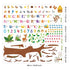 Zonon 3 Sheets Animal Alphabet and Numbers Tree Wall Decals Learning ABC Letters Birds Numbers Peel and Stick Wall Decals Home Bedroom Playroom Nu...