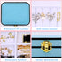 Jewelry Box, Ring Box with Waterproof PU Leather, Large Capacity Earring Necklace Organizer, Travel Jewelry Case Holder Storage for Women Man(Blue...