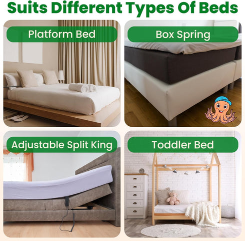 ECOHomes Non Slip Mattress Gripper Pad Stop Mattress, Keep Topper from Sliding - Anti Slip Grip Pads Holder Stop Couch Cushion, Sofa Cushions, Pat...