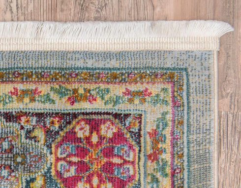 Unique Loom Baracoa Collection Area Rug - Marta (2' 2" x 6' 1" Runner, Multi/ Burgundy)...