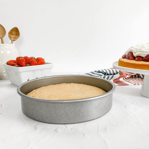 USA Pan Bakeware Nonstick Round Cake Pan, 8-Inch, Aluminized Steel...