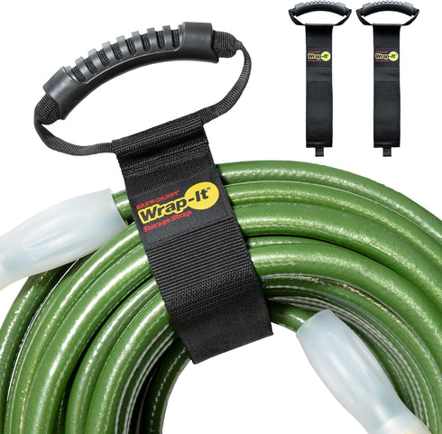 Easy-Carry Wrap-It Storage Straps - 28” (2-Pack) – Heavy-Duty Hook and Loop Extension Cord Carrying Strap, Hanger, Keeper, Organizer with Handle f...