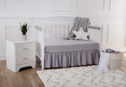 American Baby Company Fleece Blanket with Silk-Like Satin Trim, Soft, Warm & Cozy, Gray, 30" x 40" for Boys and Girls, Perfect for Baby Carrier, S...