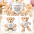 A Bear Hug Gift Get Well Soon Bear Gift Plush Stuffed Animal Bear Hug Thinking of You Sympathy Gift for Women Kids Condolences Memorial Loved(Khak...