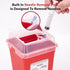 All New Alcedo Sharps Container for Home Use and Professional 1 Quart Plus (3-Pack), Biohazard Needle and Syringe Disposal, Small Portable Contain...