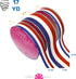 Morex Ribbon 93605P3-914 Grosgrain Ribbon Mixed X 17 YD Patriotic Ribbon for Gift Wrapping, Red/White/Blue (3-Pack), 4th of July Decorations, Amer...