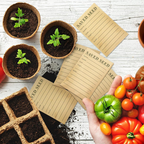 120 Pcs Seed Envelopes Resealable, 4.7 x 3.15 Inch Seed Packet Envelopes with Printed Self Sealing Seed Saving Envelopes for Flower Vegetable Seed...