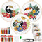 Dremisland 3 Sets Embroidery kit for Beginners Adults Embroidery Starter Kit with Hummingbird Flower Pattern Stamped Cross Stitch Kits DIY Embroid...