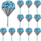 10 Pcs Parachute Toy, Camo Blue Parachute Men Toy Tangle Free Throwing Hand Throw Outdoor Flying Gifts Paratrooper Toy No Battery nor Assembly Req...