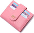 GEEAD Small Wallets for Women Slim Bifold Credit Card Holder Minimalist Zipper Coin Pocket (Rose)...