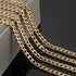 YOUBEIYEE 5 Meters Gold Plated Chain for Jewelry Making Strong Aluminum Cuban Link Chain for Men and Women Necklace DIY Jewelry Chains Bulk...