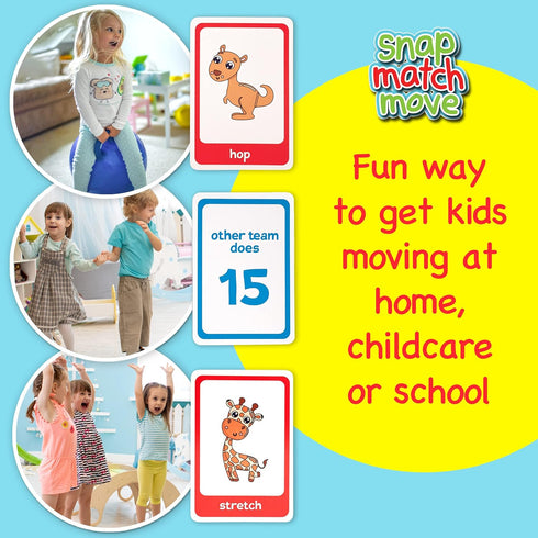 Animal Cards for Kids, All Animal Games Action Cards, Fun Exercise Games for Kids Animal Cards, Exercise Cards for Kids & Gross Motor Games for Ki...