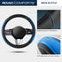 Car Steering Wheel Cover - Microfiber Leather Steering Wheel Wrap Sports 14.5-15 Inch Steering Wheel Cover Non-Slip for Men Women Blue Color...