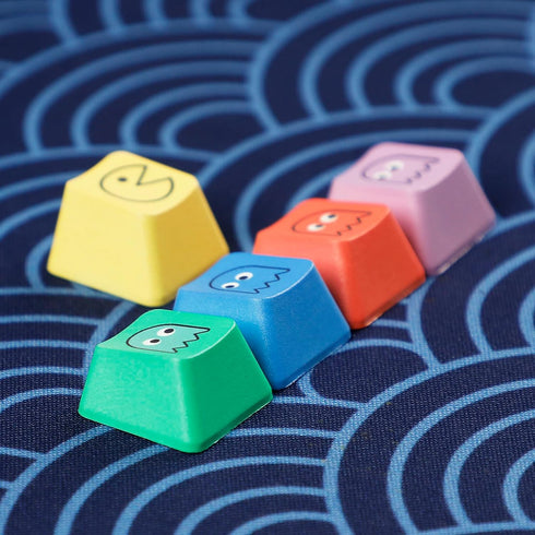 OEM Proifile Pac-Man Five Dye PAC PBT Key caps Custom Sublimation keycaps for MX Mechanical Gaming Keyboard (OEM Pac-Man 5 Keys)...