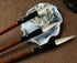 Chinese Calligraphy Brush, Writing Drawing Watercolor Ink Brushes Hubi Painting?Kanji Sumi?Wolf Bamboo Brushes Set for Professional Beginner (Whit...