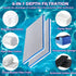 EKIND Aquarium Filter Media 8 Layer Aquarium Filter Sponge, Fish Tank Accessory Sponge Filter, Super Filter Effect, Filter Sponge for Fish Tank Aq...