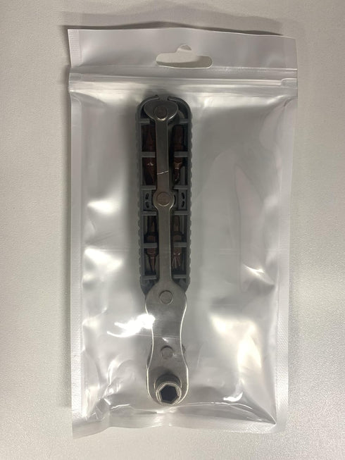 5 Pcs Mini Ratchet Wrench Set, 1/4 Inch Drive, High Torque Offset Reversible Screwdriver, with Phillips, Slotted, Hex, Torx for Tight Spaces...