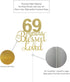 ALPHA K 69th Birthday/Anniversary Cake Topper – 69 Years Blessed & Loved Cake Topper with Gold Glitter...