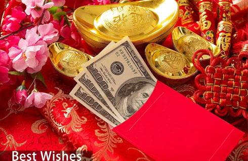 Red Envelopes Chinese New Year of The Dragon 2024,??,Lucky Money Envelopes for Lunar New Year, Hongbao with 6 Gold Embossed Patterns 36Pcs Medium...