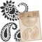 NAKLEO DIY Reusable Plastic Stencil - 21x30cm / 8.3” x 11.7” - Paisley Turkish Oriental Floral - Art Craft Wall Painting Pattern Template Scrapboo...